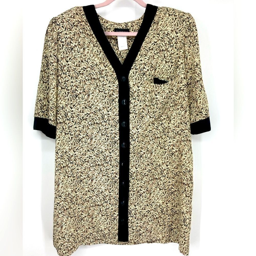 Vintage CB Collections Plus Size Elegant Long Blouse SZ 16